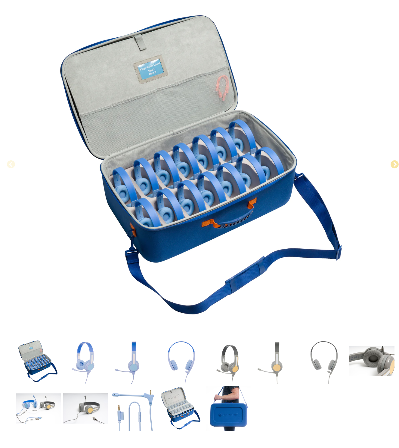 Heyrnartól 14 stykki í tösku "StudyPhones Junior"