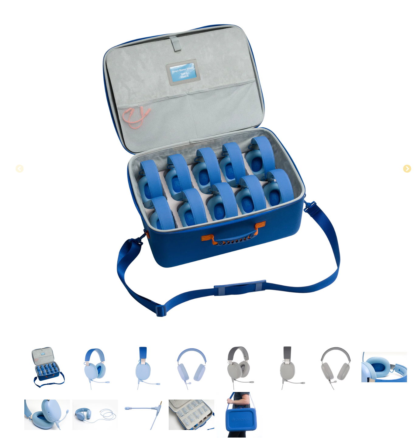 Heyrnartól 10 stykki í tösku "StudyPhones"
